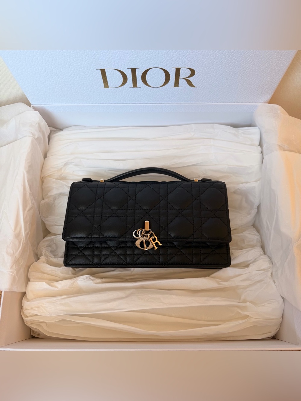 Dior My Dior Mini Bag Black Lambskin GHW - Picture 5 of 9